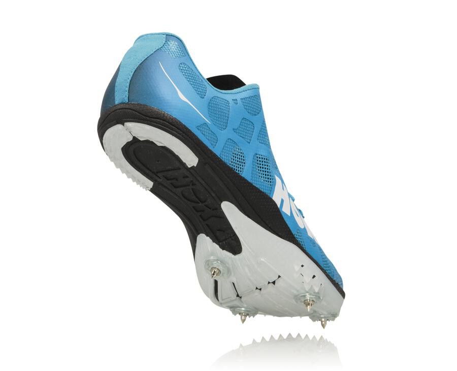 Hoka One One Mens Spikes - Rocket X - Blue/White - THBP81597